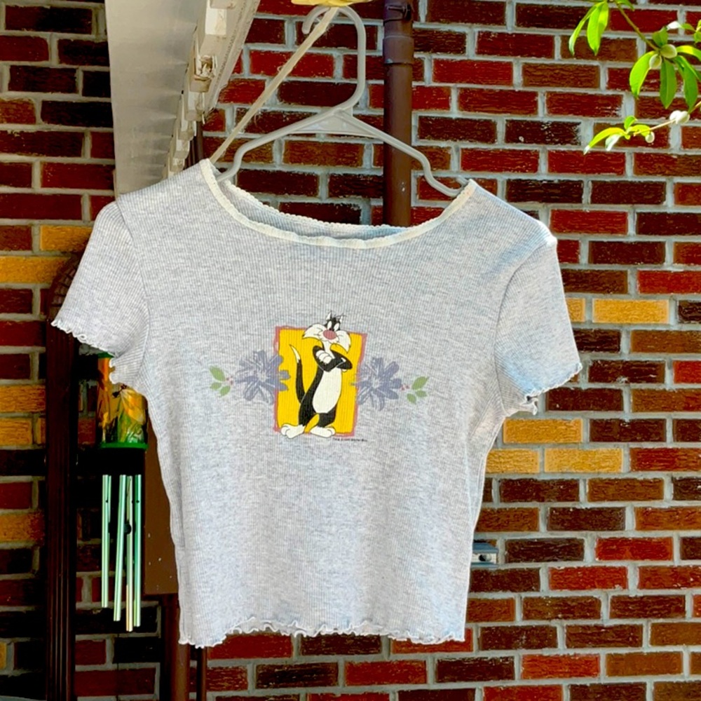 Vintage Sylvester crop top Warner bros